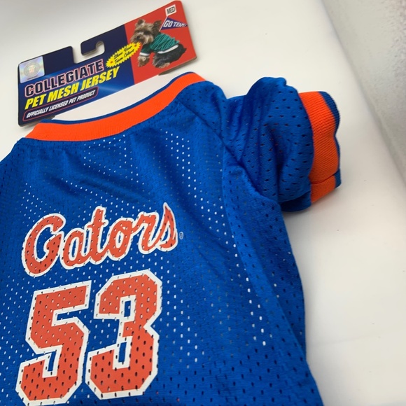 Pets First Florida Gators Collegiate Pet Mesh Jersey Gators #53 Size Medium - Picture 6 of 11